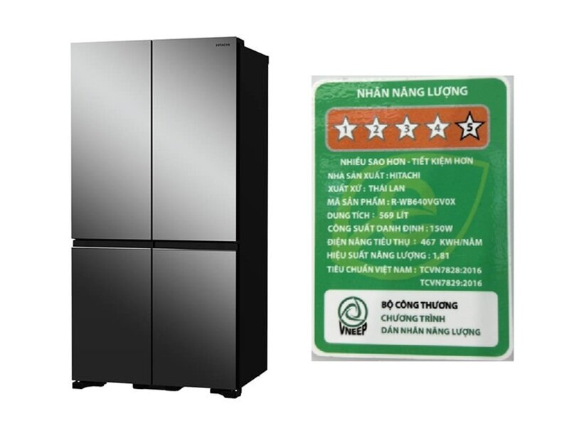 Tủ lạnh Hitachi 4 cánh R-WB640VGV0X hạ giá 15 triệu đồng, ngăn chân không cực xịn