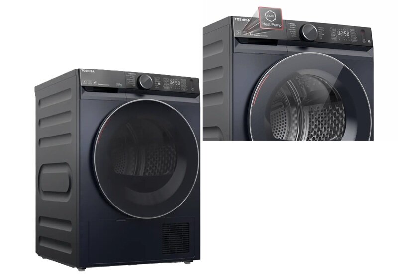 Máy sấy bơm nhiệt Toshiba 10 Kg TD-BP110GHV(MG) siêu tiết kiệm điện, gây bất ngờ vì giá rẻ