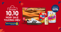 Shopee 10.10: Thả ga săn siêu phẩm chính hãng, hoàn xu 50%