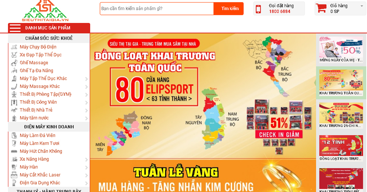Siêu Thị Tại Gia - Chuyên cung cấp thiết bị thể dục thể thao giá tốt