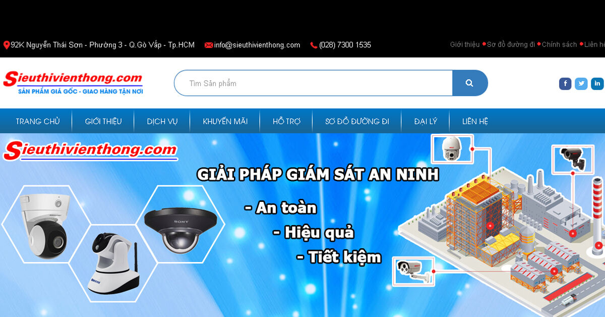 Sieuthivienthong.com – Chuyên cung cấp thiết bị camera quan sát chính hãng