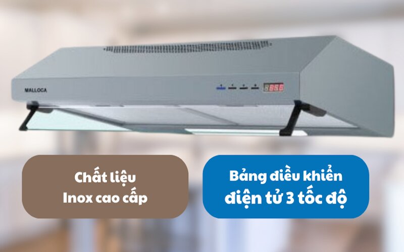 Nâng tầm không gian sống với máy hút mùi Malloca H312-700 New