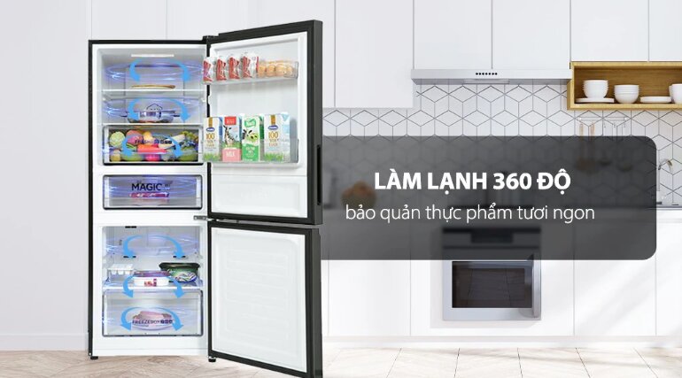 Đặt tủ lạnh Aqua AQR-B306MA(HB) đúng vị trí và cách bảo quản thực phẩm