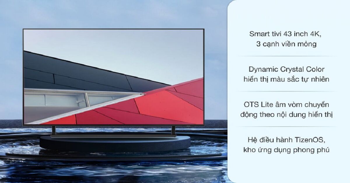 Smart Tivi Samsung 4K 43 inch 43AU9000 Crystal UHD – Thế giới hình ảnh tuyệt vời!