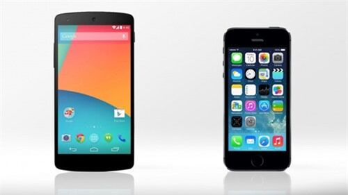 “So găng” iPhone 5s và Nexus 5
