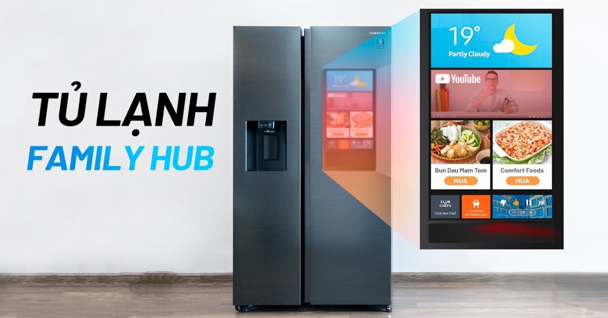 Sở hữu tủ lạnh Samsung RS64T5F01B4 - Tận hưởng sự tiện ích của tủ lạnh kèm tivi