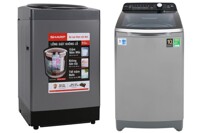 So kè máy giặt Aqua AQW-DR100ET S và Sharp ES-W95HV-S: Cùng 4 triệu nên chọn máy nào?