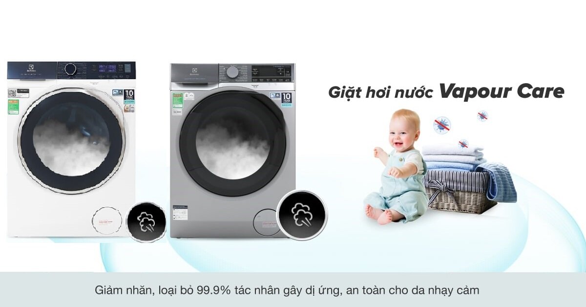 So sánh 2 mẫu máy giặt cửa ngang 11kg Electrolux EWF1141SESA và Electrolux EWF1142Q7WB