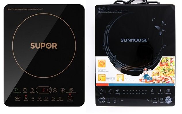 So sánh bếp điện từ Supor SDHS41VN và bếp điện từ Sunhouse SHD6861