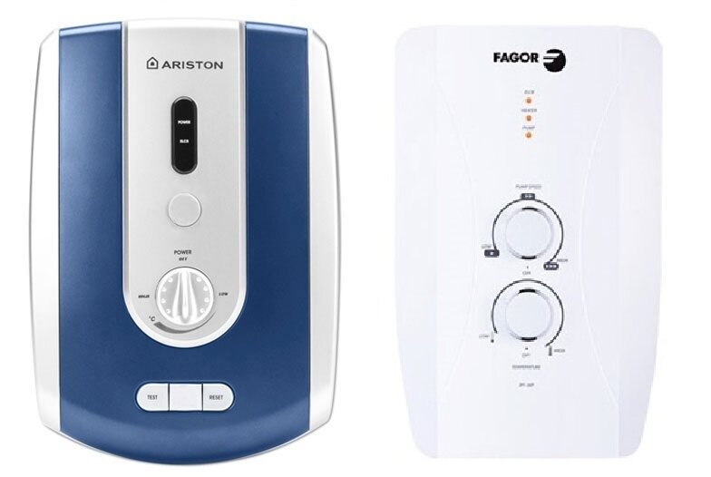 So sánh bình nóng lạnh Fagor 2FI-45P và bình nóng lạnh Ariston Bello-4522EP