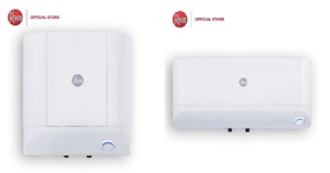 So sánh bình nóng lạnh Rheem Xwell Slim XS-30 30l ngang và bình nóng lạnh Rheem Xwell Cube XC-30 30l vuông