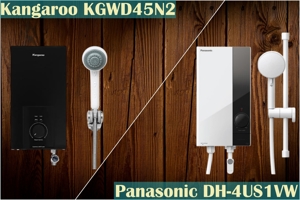 So sánh bình nóng lạnh trực tiếp Kangaroo KGWD45N2 và Panasonic DH-4US1VW