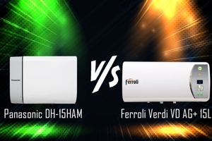 So sánh bình nóng lạnh Panasonic DH-15HAM và Ferroli Verdi VD 15L AG+