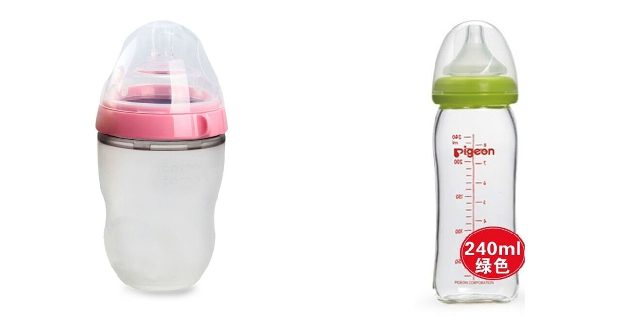 So sánh bình sữa Comotomo và bình sữa Pigeon