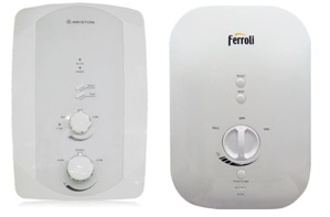 So sánh bình tắm nóng lạnh trực tiếp Ferroli DIVOSDN và bình nóng lạnh Ariston F2-3522E