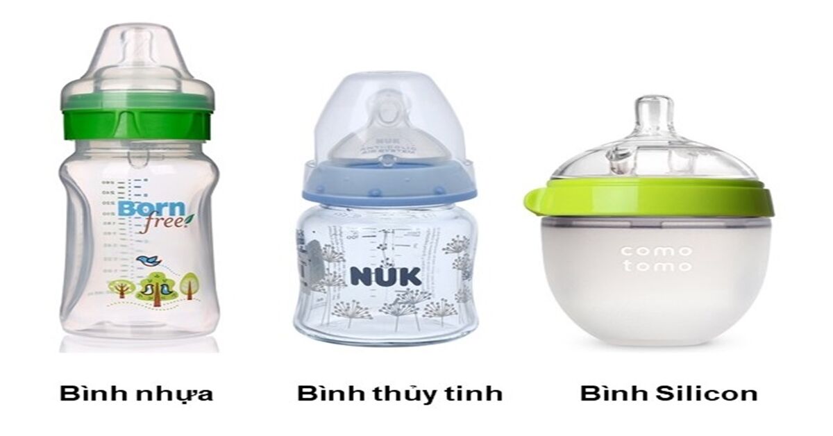 So sánh các chất liệu bình sữa nhựa hiện nay