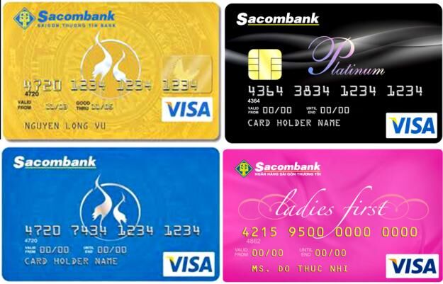 So sánh các loại thẻ tín dụng ngân hàng Sacombank phát hành