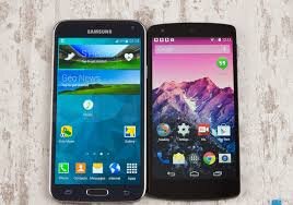 So sánh cấu hình và thiết kế của Samsung Galaxy S5 với Google Nexus 6