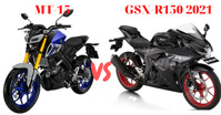 So sánh chi tiết Suzuki GSX-R150 2021 với Yamaha MT-15