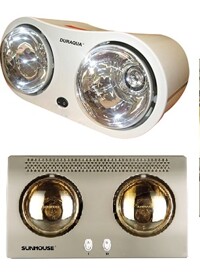 So sánh đèn sưởi DuraQua DBA1C và đèn sưởi nhà tắm Sunhouse SHD3802