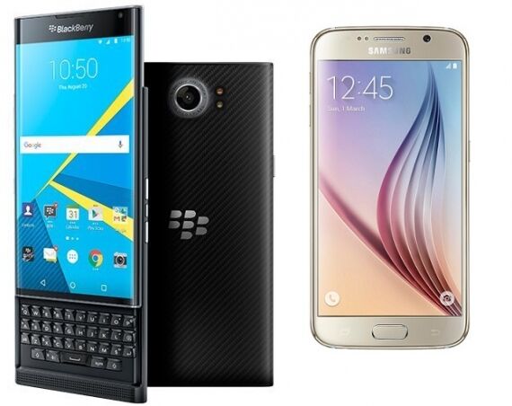So sánh điện thoại BlackBerry Priv và Samsung Galaxy S6