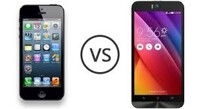So sánh điện thoại iPhone 5s và Asus Zenfone Selfie
