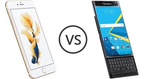 So sánh điện thoại iPhone 6 và BlackBerry Priv