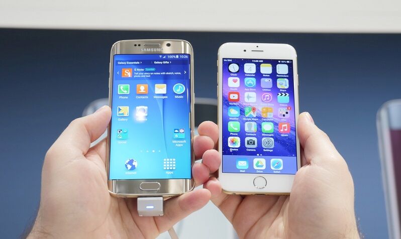 So sánh điện thoại iPhone 6s và Samsung Galaxy S6 Edge