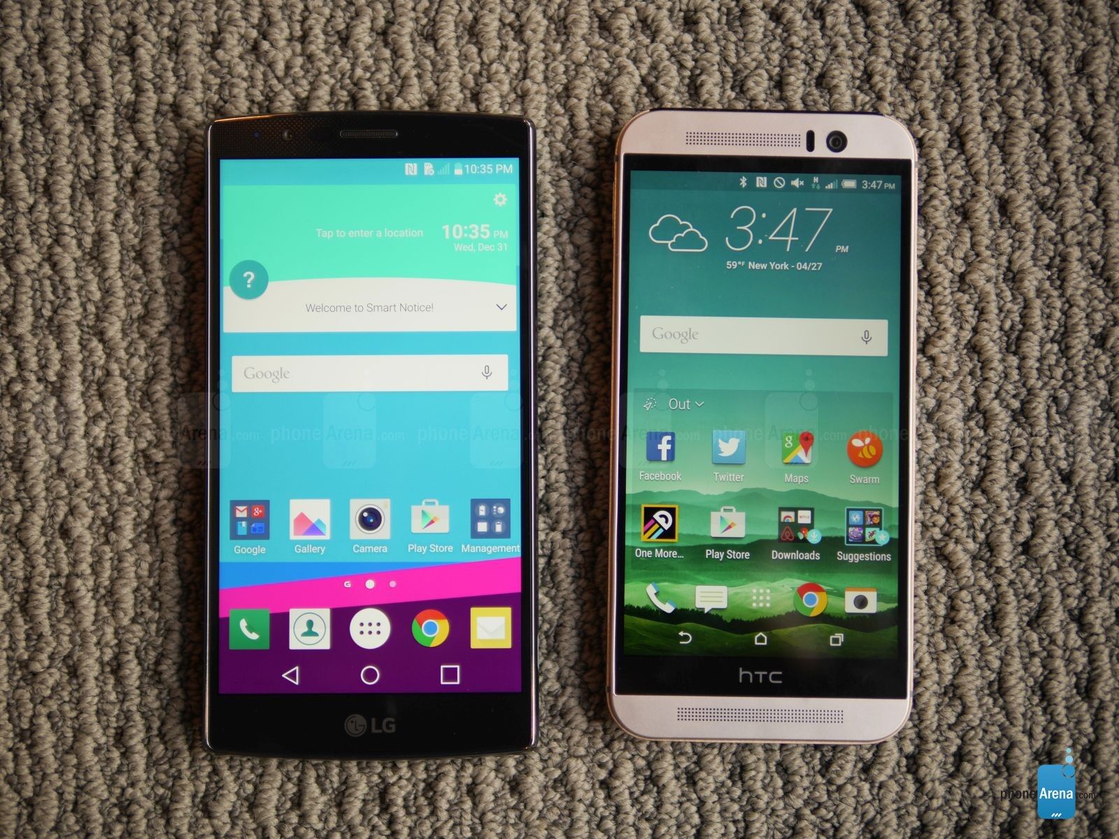 So sánh điện thoại LG G5 và HTC One M9