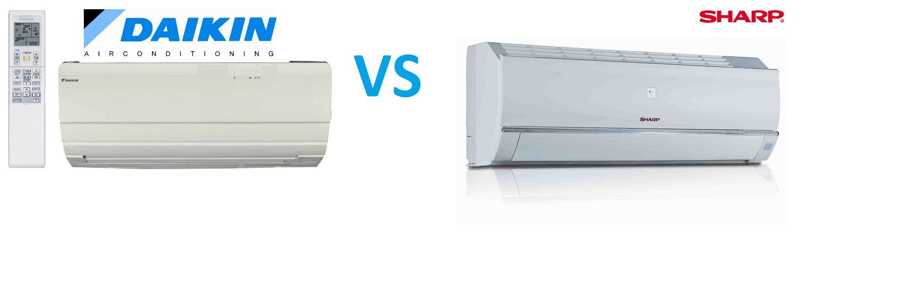 So sánh điều hòa máy lạnh Sharp và điều hòa máy lạnh Daikin