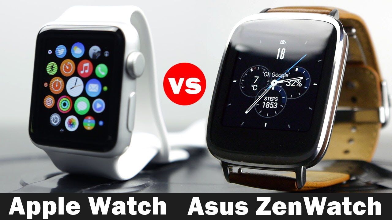 So sánh đồng hồ thông minh Apple Watch và Asus ZenWatch
