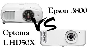 So sánh hai chiếc máy chiếu Epson 3800 và Optoma UHD50X