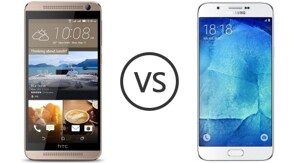 So sánh hai mẫu điện thoại thông minh Galaxy A8 và One E9 Plus