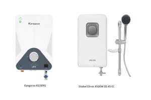 So sánh hai mẫu máy nước nóng Stiebel Eltron 4500W DS 45 EC và Kangaroo KG589G