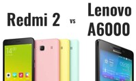 So sánh hai smartphone tầm trung Lenovo A6000 và Xiaomi Redmi 2