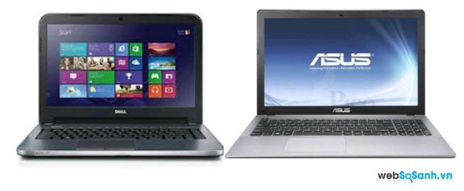 So sánh laptop Asus K451LA–WX092D và Dell Inspiron 15 3537 tầm trung