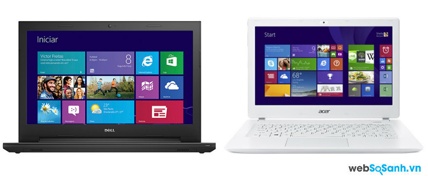 So sánh Laptop Dell Inspiron 15 3542 và Acer Aspire V3- 578U - NX.MPGSV.001
