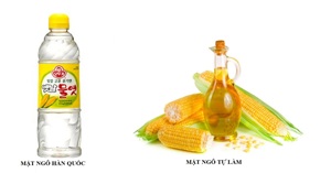 So sánh mật ngô Hàn Quốc và mật ngô tự làm chi tiết