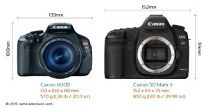 So sánh máy ảnh Canon EOS 600D và Canon EOS 5D III