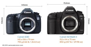So sánh máy ảnh Canon EOS 60D và Canon EOS 5D III