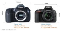 So sánh máy ảnh Canon EOS 60D và Nikon D5500