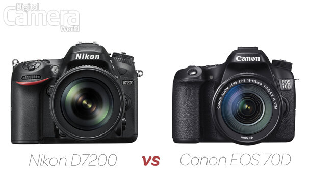So sánh máy ảnh Canon EOS 70D và Nikon D7200