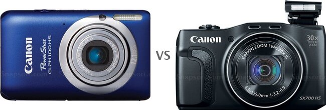 So sánh máy ảnh compact Canon IXUS 115 HS với Canon PowerShot SX700 HS