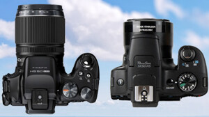 So sánh máy ảnh Fujifilm HS50 EXR và Canon SX50 HS