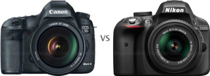 So sánh máy ảnh Nikon D3300 và Canon EOS 5D III