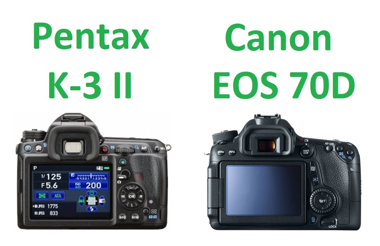 So sánh máy ảnh Pentax K-3 II và Canon EOS 70D