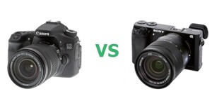 So sánh máy ảnh Sony A6000 và Canon 70D