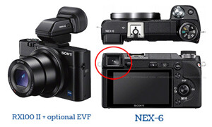 So sánh máy ảnh Sony RX100 II và Sony NEX-6