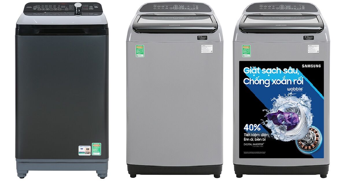 So sánh máy giặt Aqua AQW-FR101GT BK và Samsung WA10T5260BY/SV