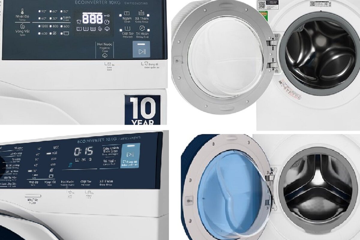 So sánh máy giặt Electrolux Inverter 10 kg EWF1024D3WB và Electrolux EWF1024P5WB